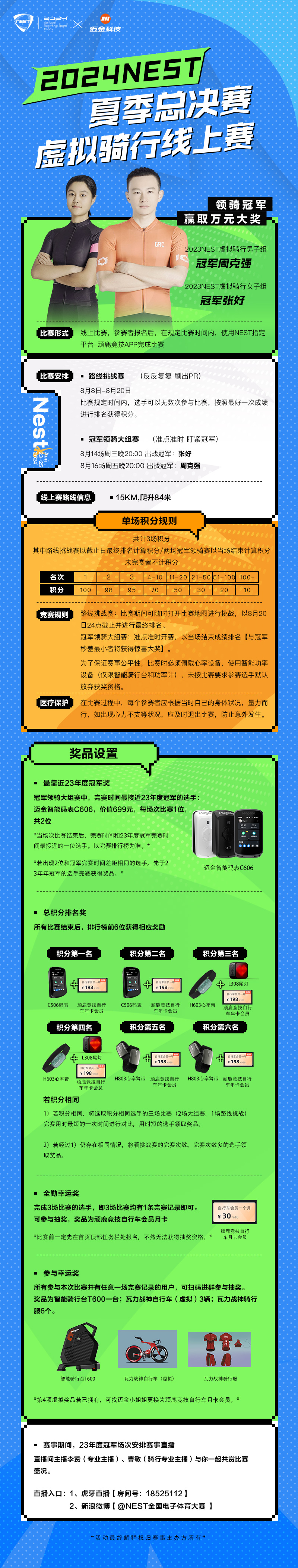 虚拟骑行燃动夏日——2024NEST夏季总决赛虚拟骑行线上赛即将开赛(图1)