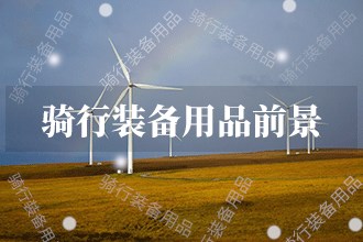 2024年骑行装备用品发展前景趋势预测(图1)