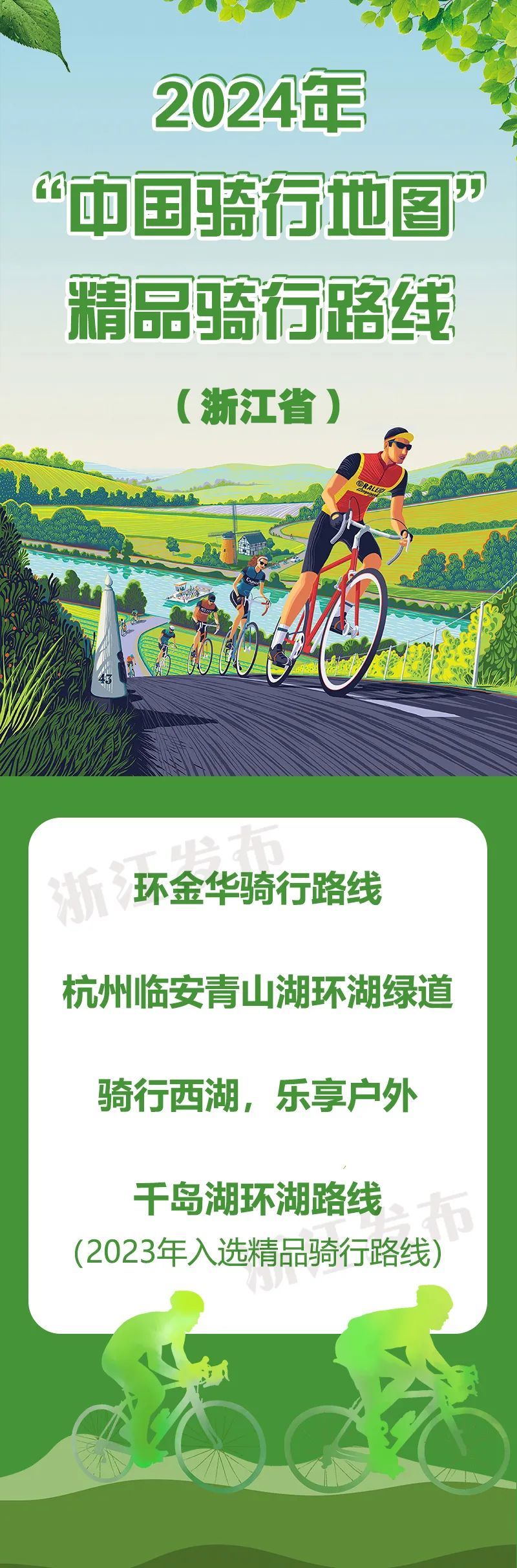 浙江4条路线入选“中国骑行地图”精品骑行路线
