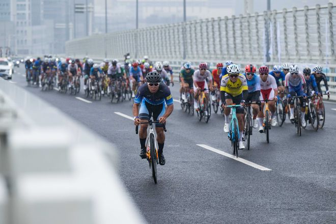 全运会|通讯:一骑湾区行更见海天阔(图3) 全运会|通讯:一骑湾区行更见海天阔(图3)